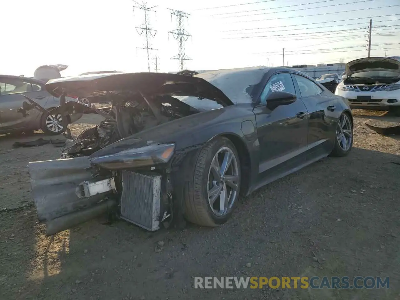 1 fotografías del automóvil dañado WAUFJBFW1P7003924 AUDI E-TRON GT 2023