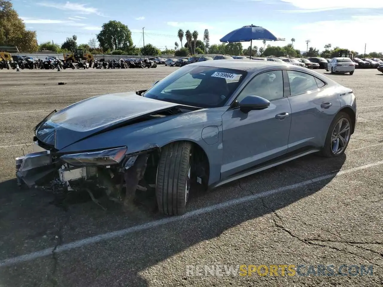 1 fotografías del automóvil dañado WAUFJBFW7R7004689 AUDI E-TRON GT 2024