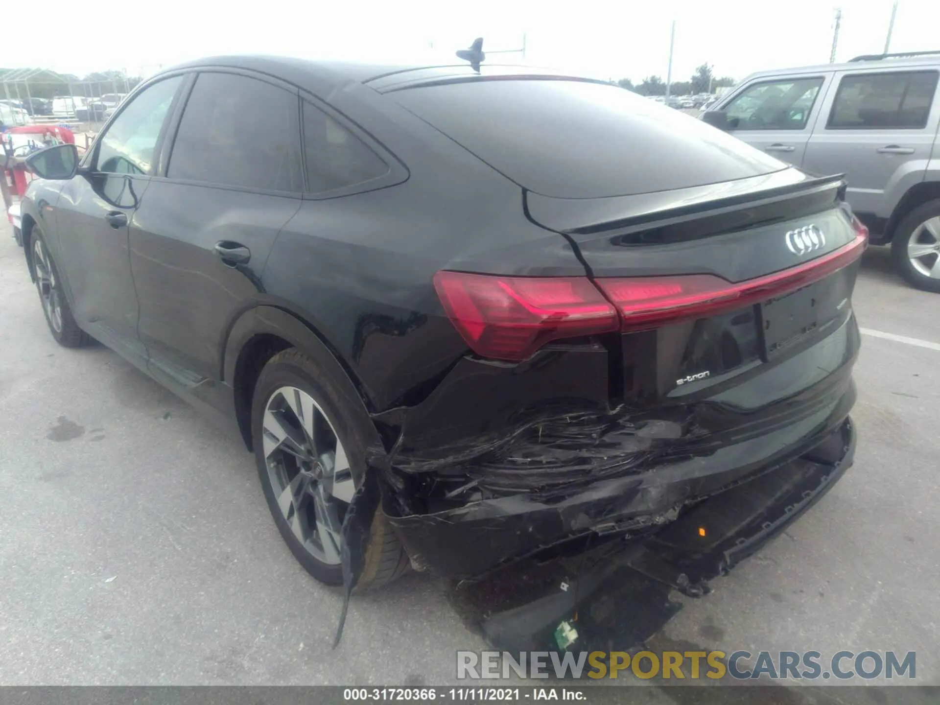 6 fotografías del automóvil dañado WA11AAGE0MB025588 AUDI E-TRON SPORTBACK 2021