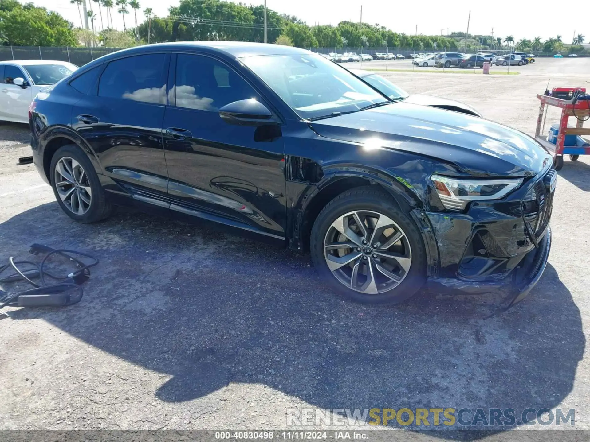 1 fotografías del automóvil dañado WA11AAGE6MB001733 AUDI E-TRON SPORTBACK 2021
