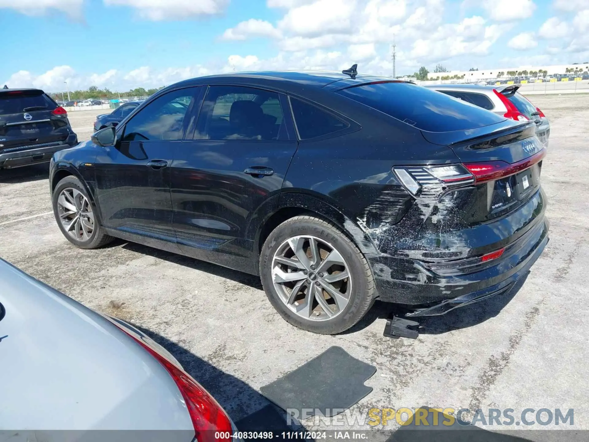3 fotografías del automóvil dañado WA11AAGE6MB001733 AUDI E-TRON SPORTBACK 2021
