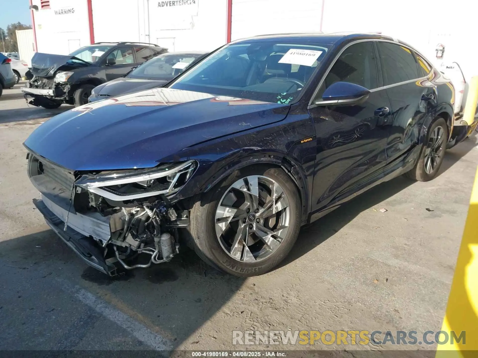 2 fotografías del automóvil dañado WA12ABGEXMB012339 AUDI E-TRON SPORTBACK 2021