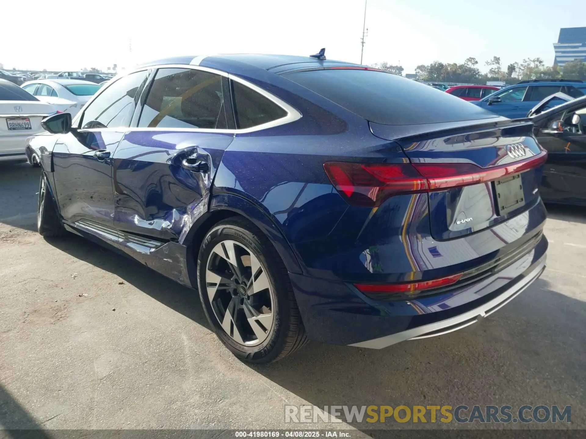 3 fotografías del automóvil dañado WA12ABGEXMB012339 AUDI E-TRON SPORTBACK 2021