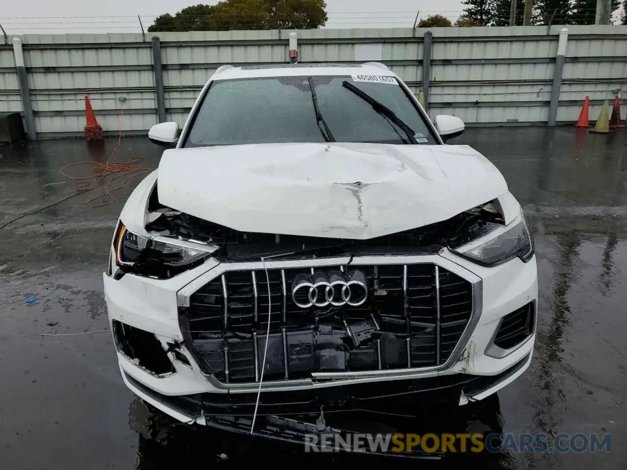5 fotografías del automóvil dañado WA1AECF32K1073242 AUDI Q3 2019