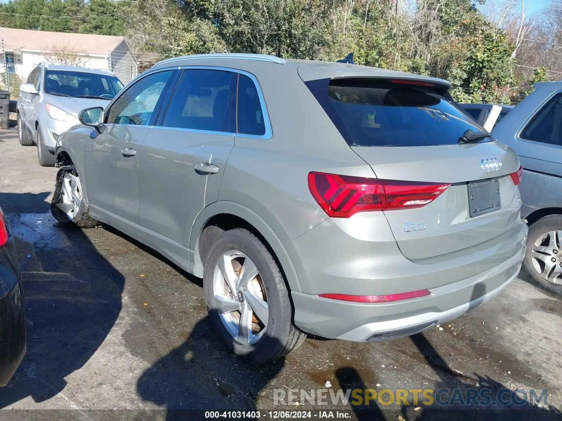 3 fotografías del automóvil dañado WA1AECF35K1079486 AUDI Q3 2019