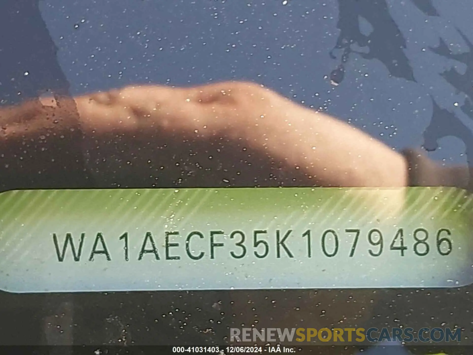 9 fotografías del automóvil dañado WA1AECF35K1079486 AUDI Q3 2019