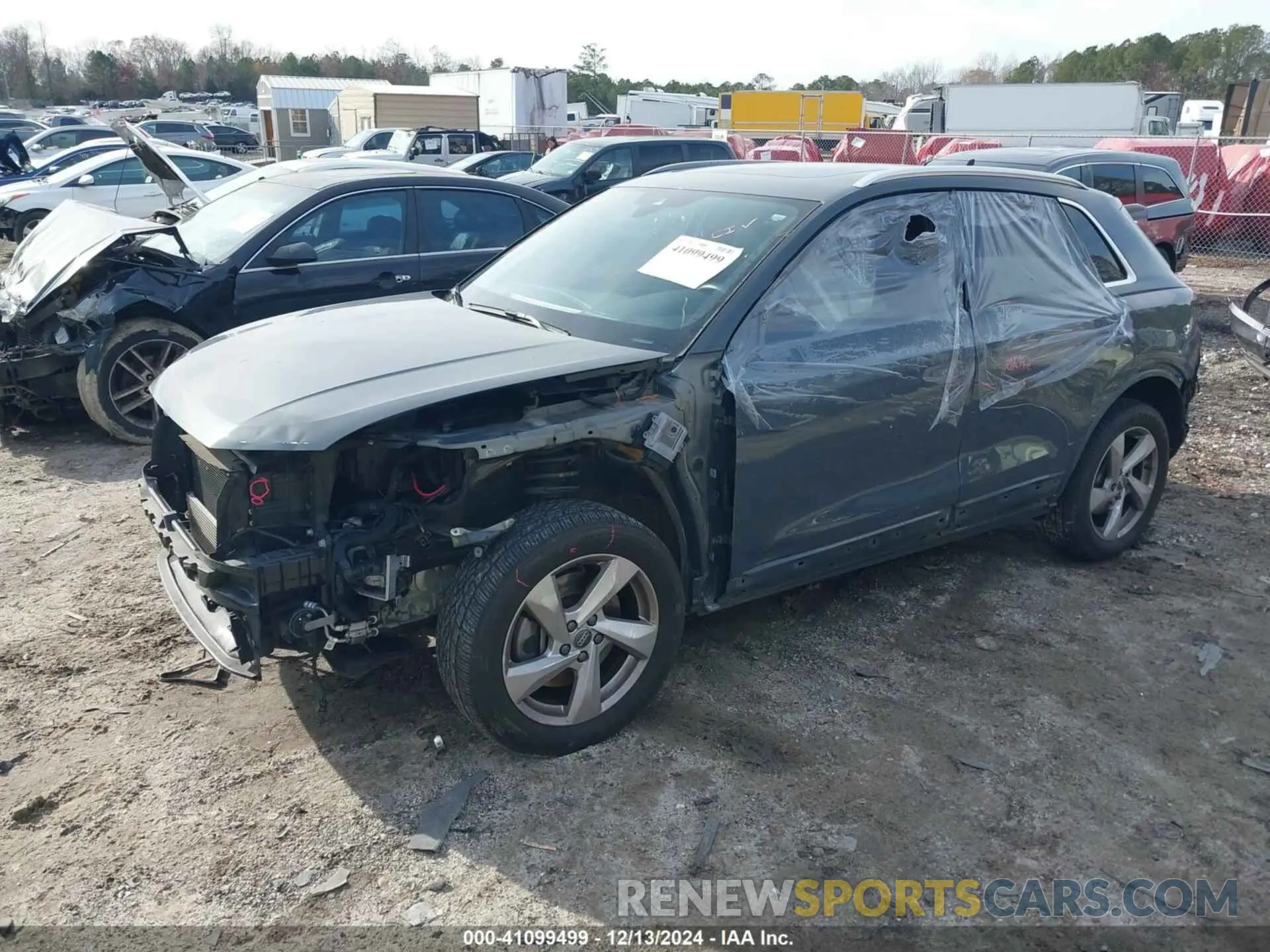 2 fotografías del automóvil dañado WA1AECF37K1076492 AUDI Q3 2019