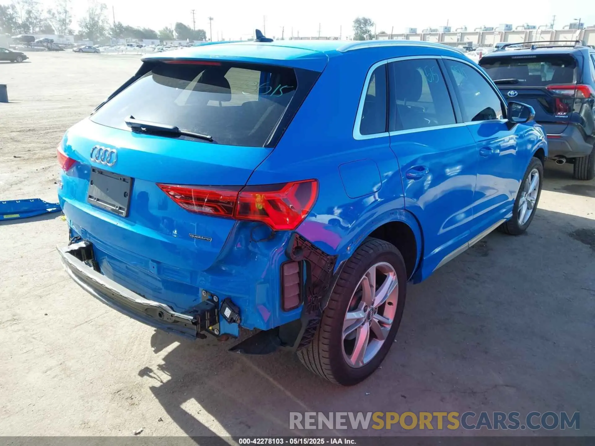 4 fotografías del automóvil dañado WA1DECF31K1082804 AUDI Q3 2019