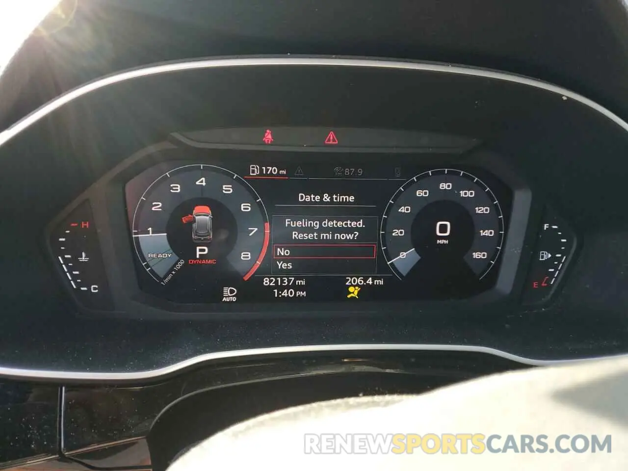 9 fotografías del automóvil dañado WA1DECF35K1083132 AUDI Q3 2019
