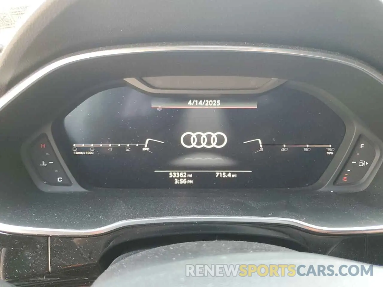 9 fotografías del automóvil dañado WA1EECF37K1086389 AUDI Q3 2019