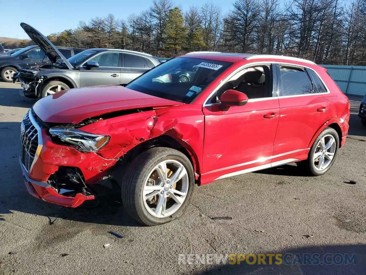 1 fotografías del automóvil dañado WA1FECF34K1072938 AUDI Q3 2019