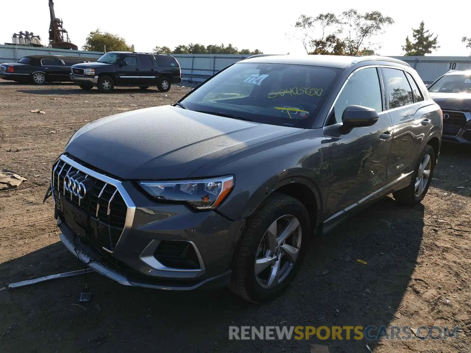 2 fotografías del automóvil dañado WA1AECF30L1007452 AUDI Q3 2020