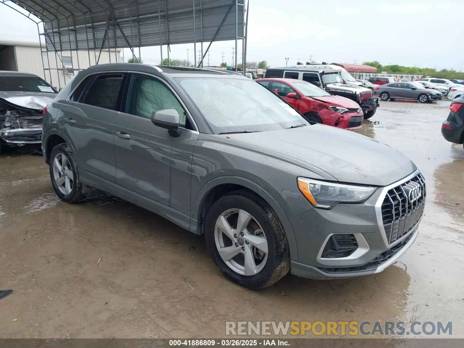1 fotografías del automóvil dañado WA1AECF30L1052472 AUDI Q3 2020