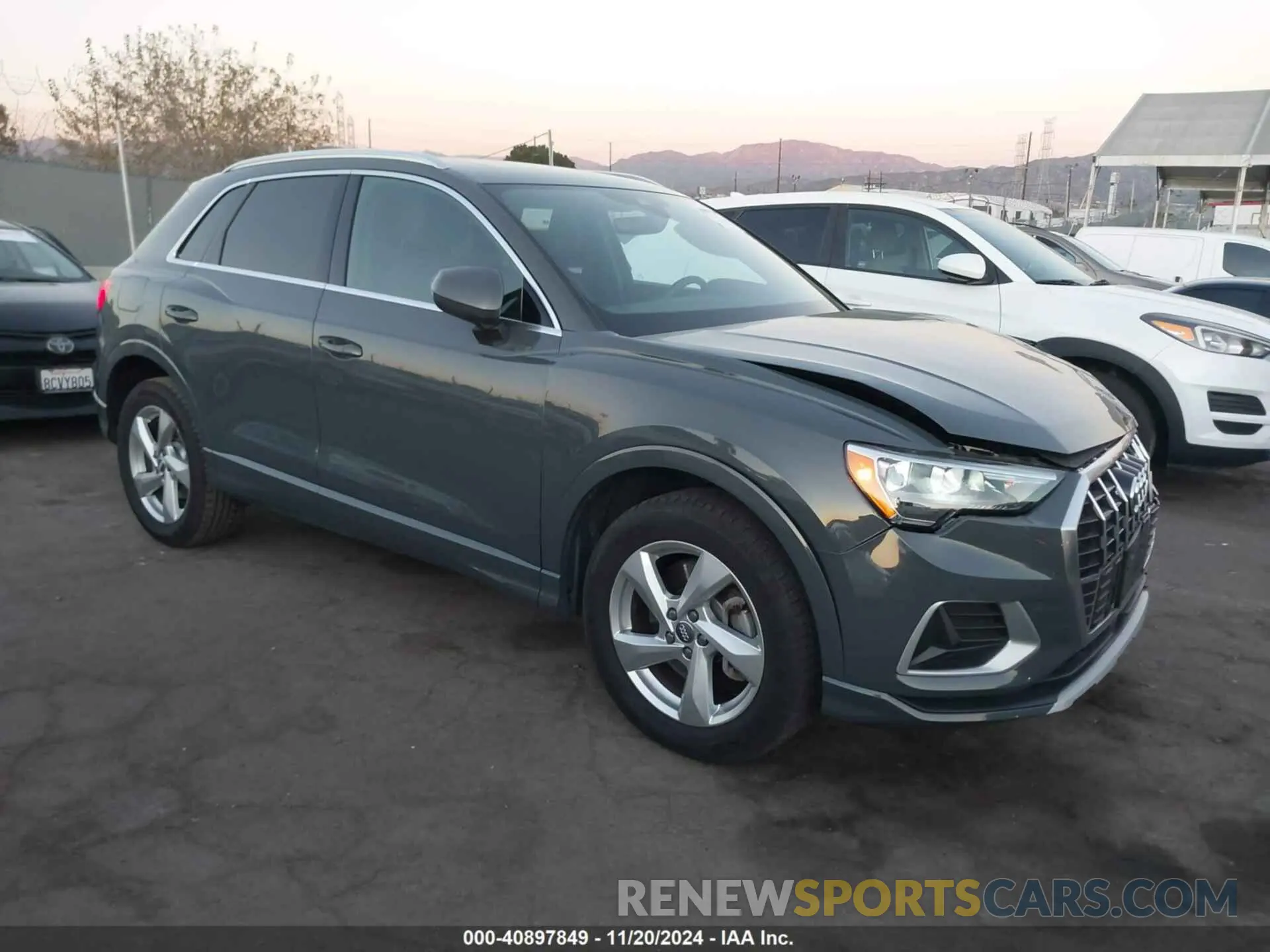 1 fotografías del automóvil dañado WA1AECF30L1105851 AUDI Q3 2020