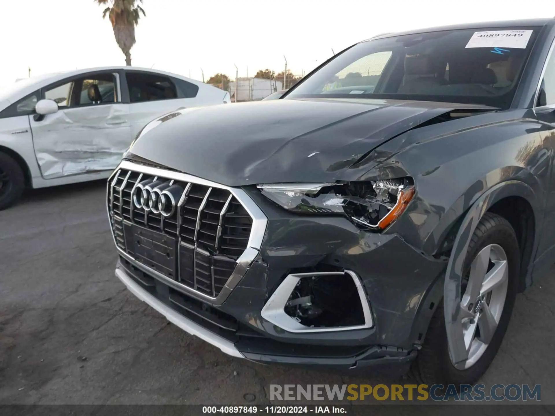 6 fotografías del automóvil dañado WA1AECF30L1105851 AUDI Q3 2020