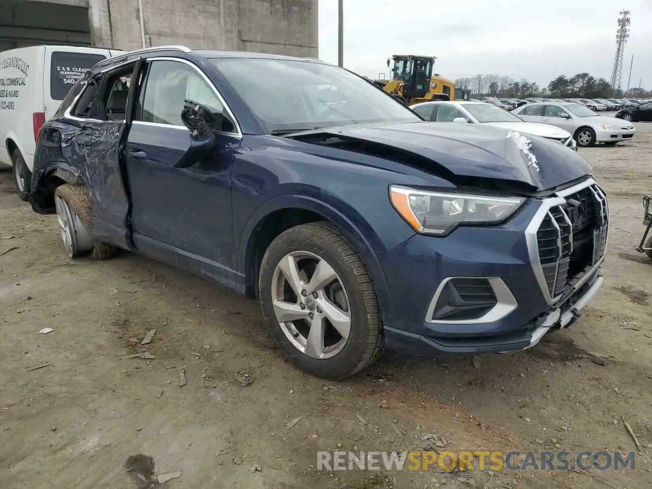 4 fotografías del automóvil dañado WA1AECF31L1010392 AUDI Q3 2020
