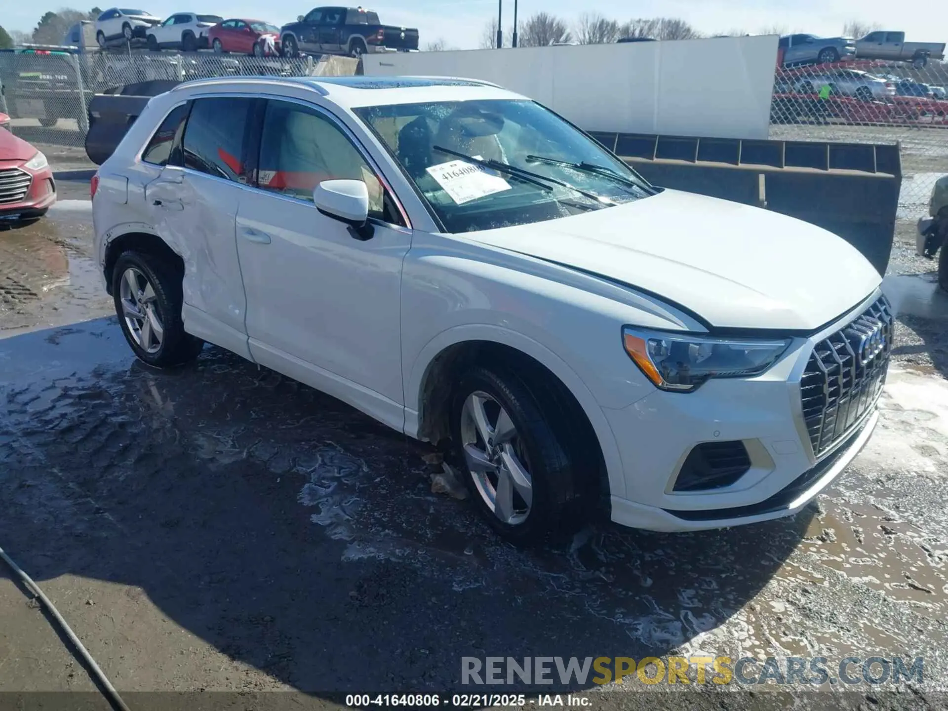 1 fotografías del automóvil dañado WA1AECF31L1098425 AUDI Q3 2020