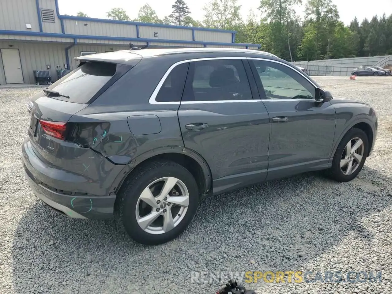 3 fotografías del automóvil dañado WA1AECF33L1008711 AUDI Q3 2020