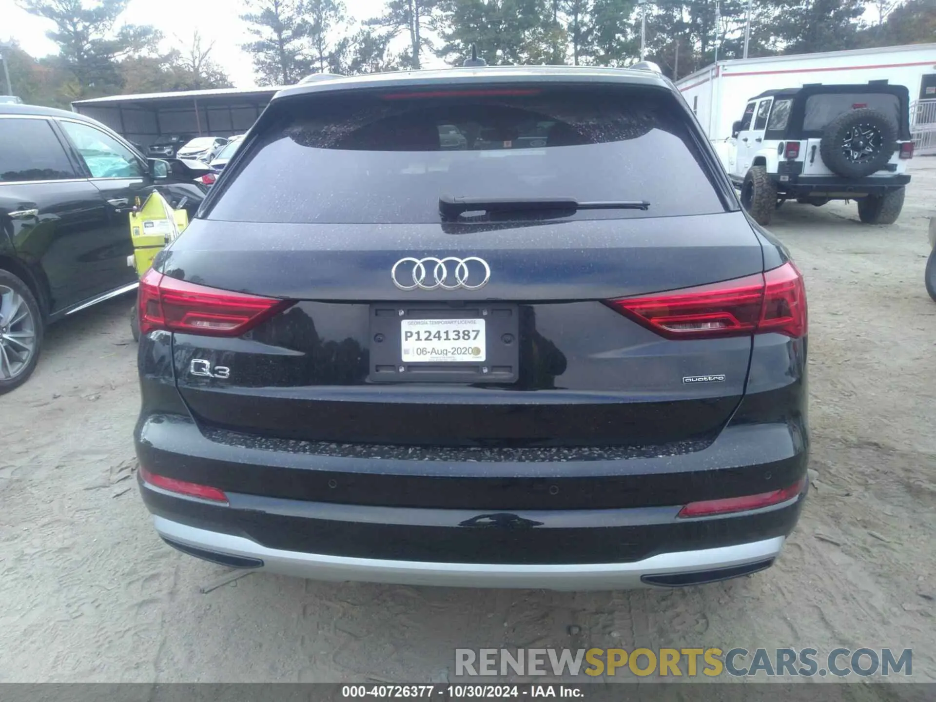 16 fotografías del automóvil dañado WA1AECF33L1098376 AUDI Q3 2020