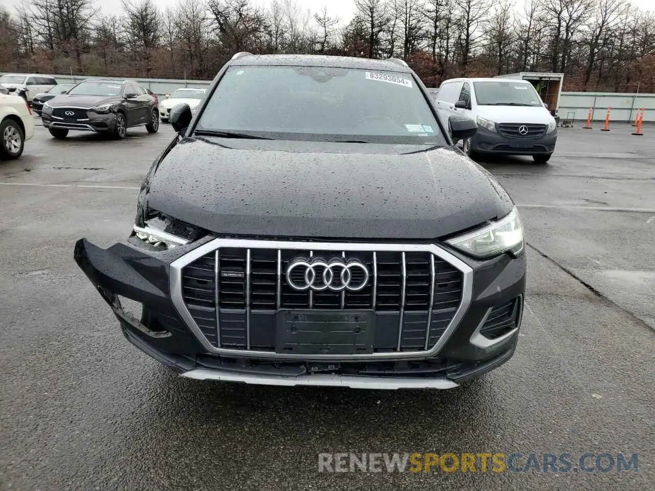 5 fotografías del automóvil dañado WA1AECF34L1024822 AUDI Q3 2020