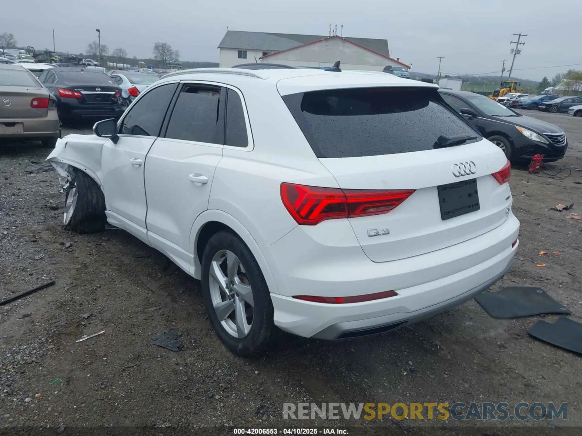3 fotografías del automóvil dañado WA1AECF35L1030273 AUDI Q3 2020