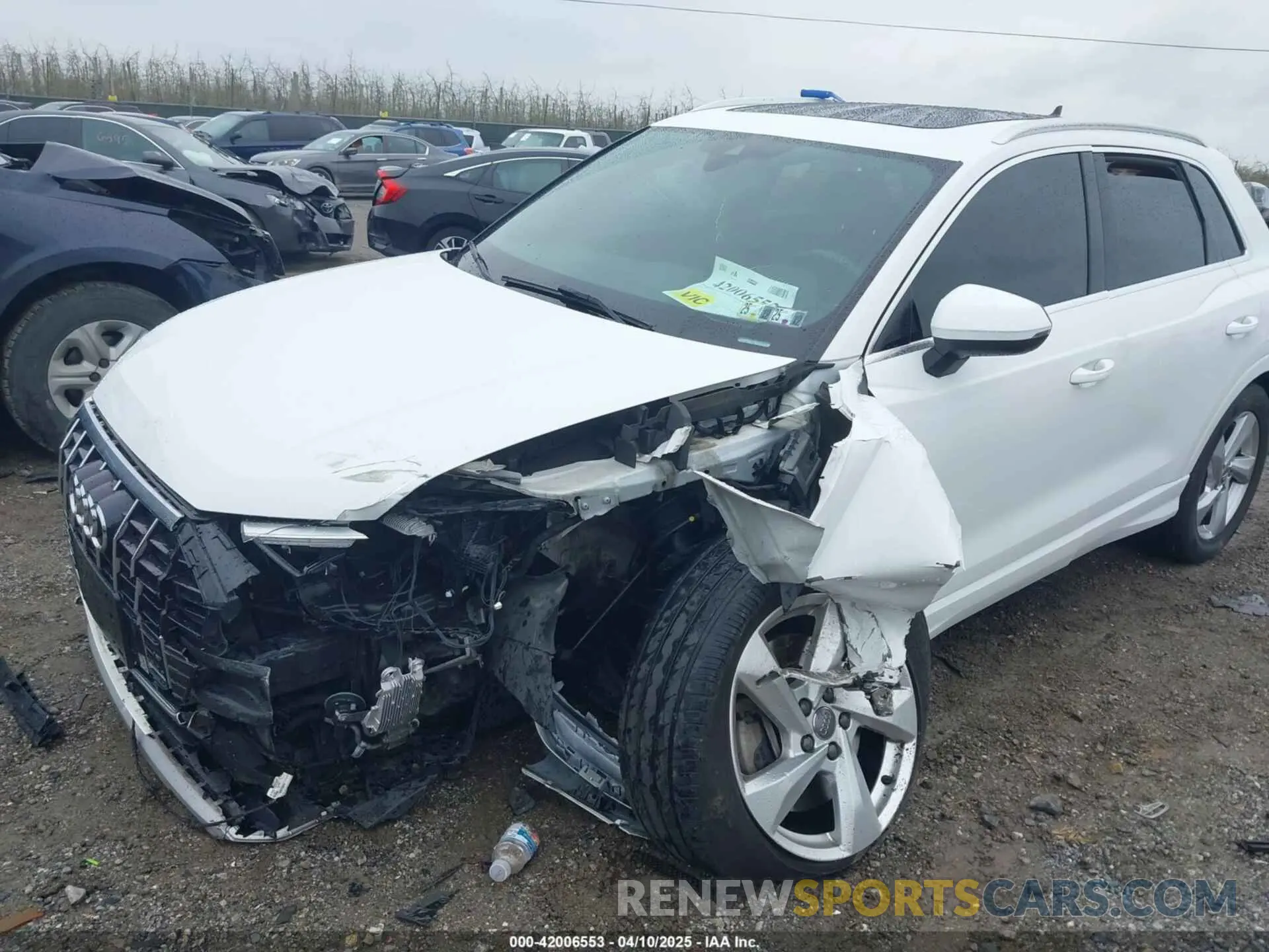 6 fotografías del automóvil dañado WA1AECF35L1030273 AUDI Q3 2020