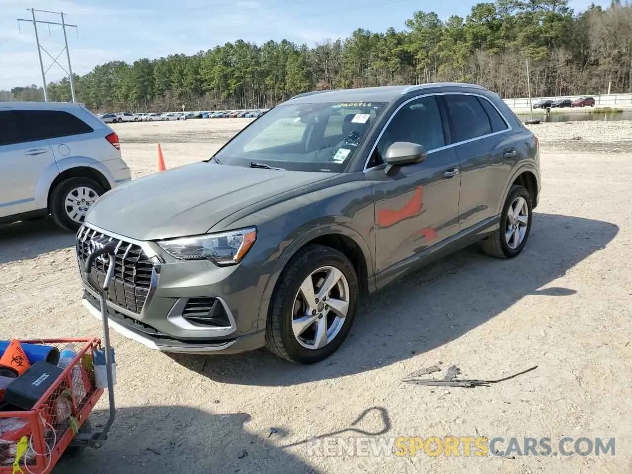 1 fotografías del automóvil dañado WA1AECF35L1053018 AUDI Q3 2020