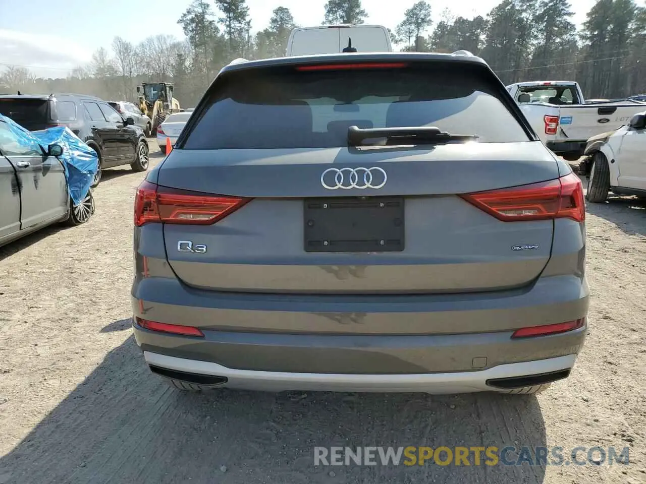 6 fotografías del automóvil dañado WA1AECF35L1053018 AUDI Q3 2020