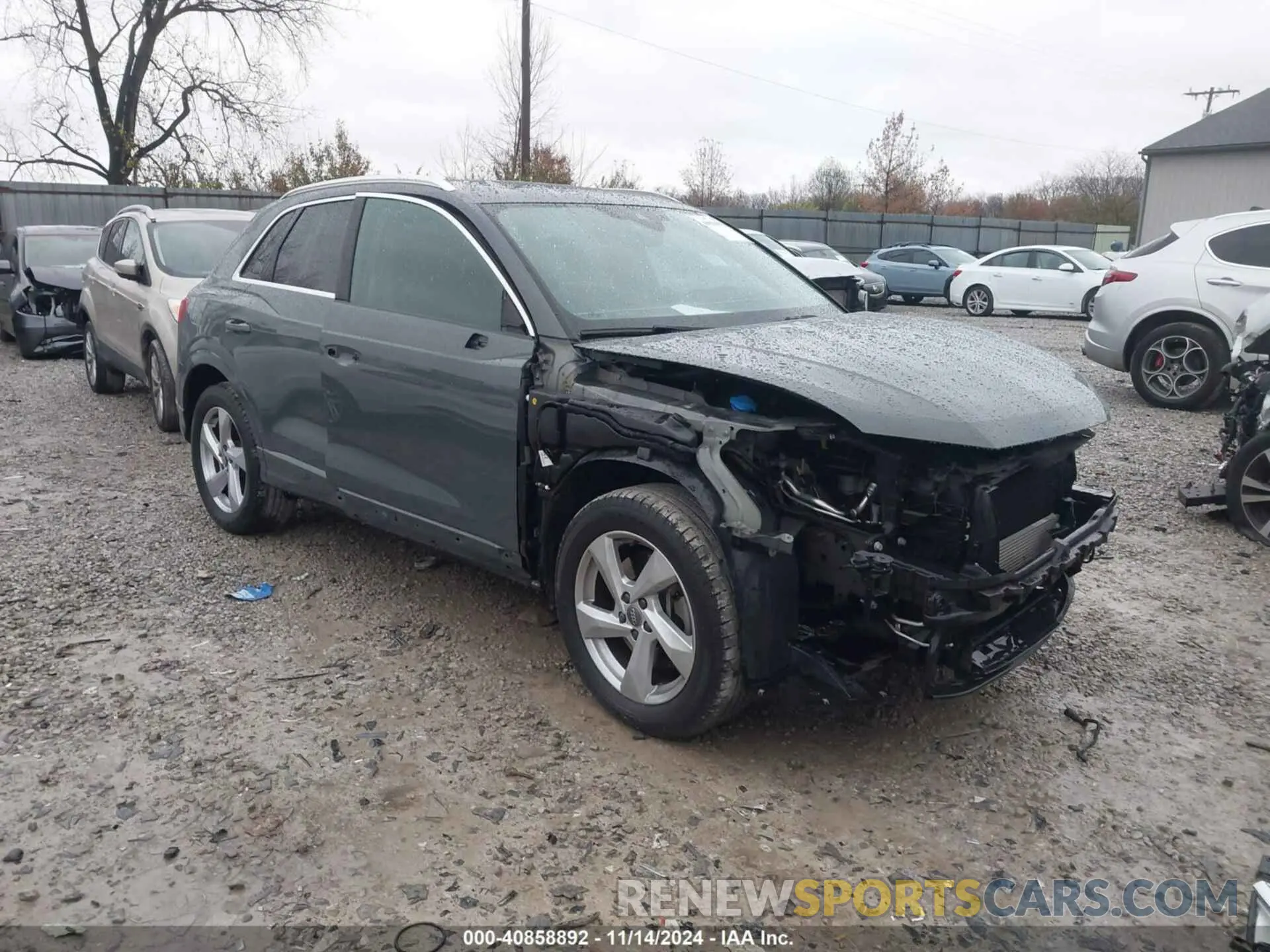 1 fotografías del automóvil dañado WA1AECF37L1011675 AUDI Q3 2020