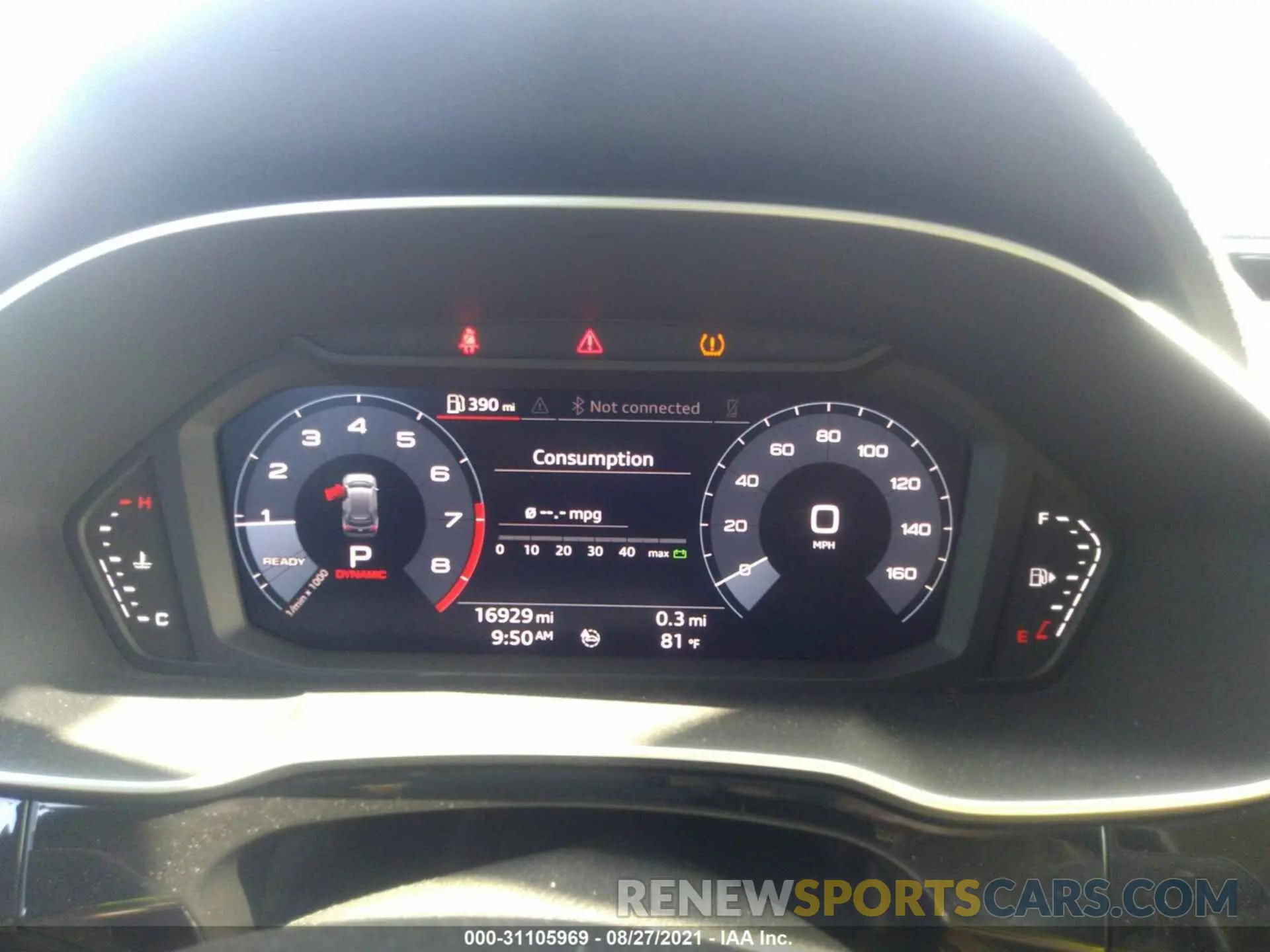 7 fotografías del automóvil dañado WA1AECF38L1025519 AUDI Q3 2020