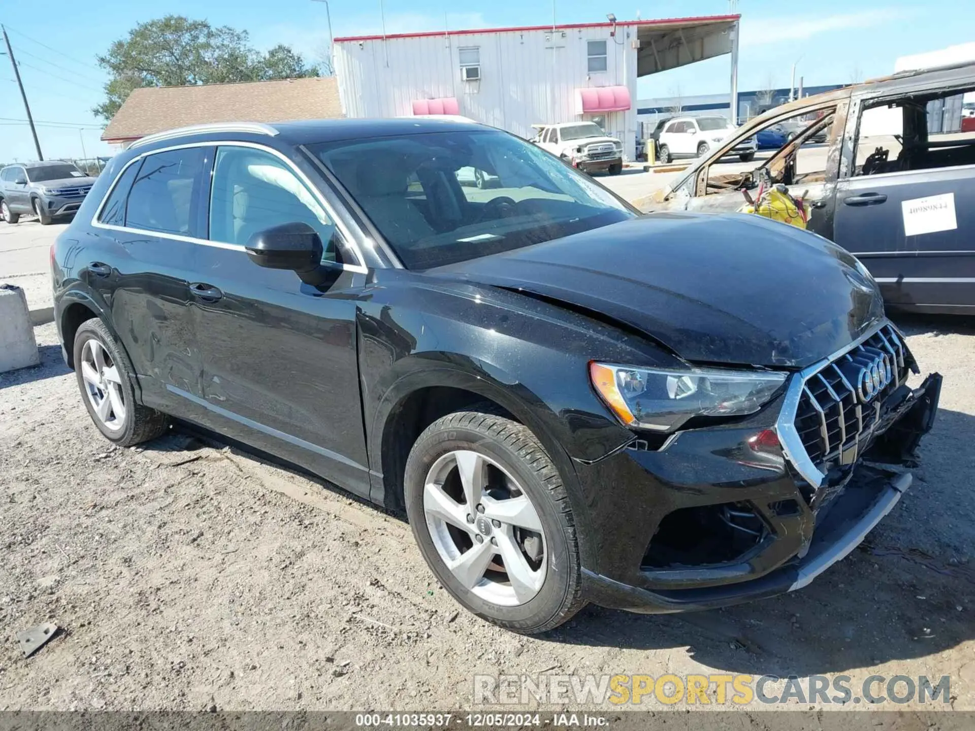 1 fotografías del automóvil dañado WA1AECF38L1026556 AUDI Q3 2020