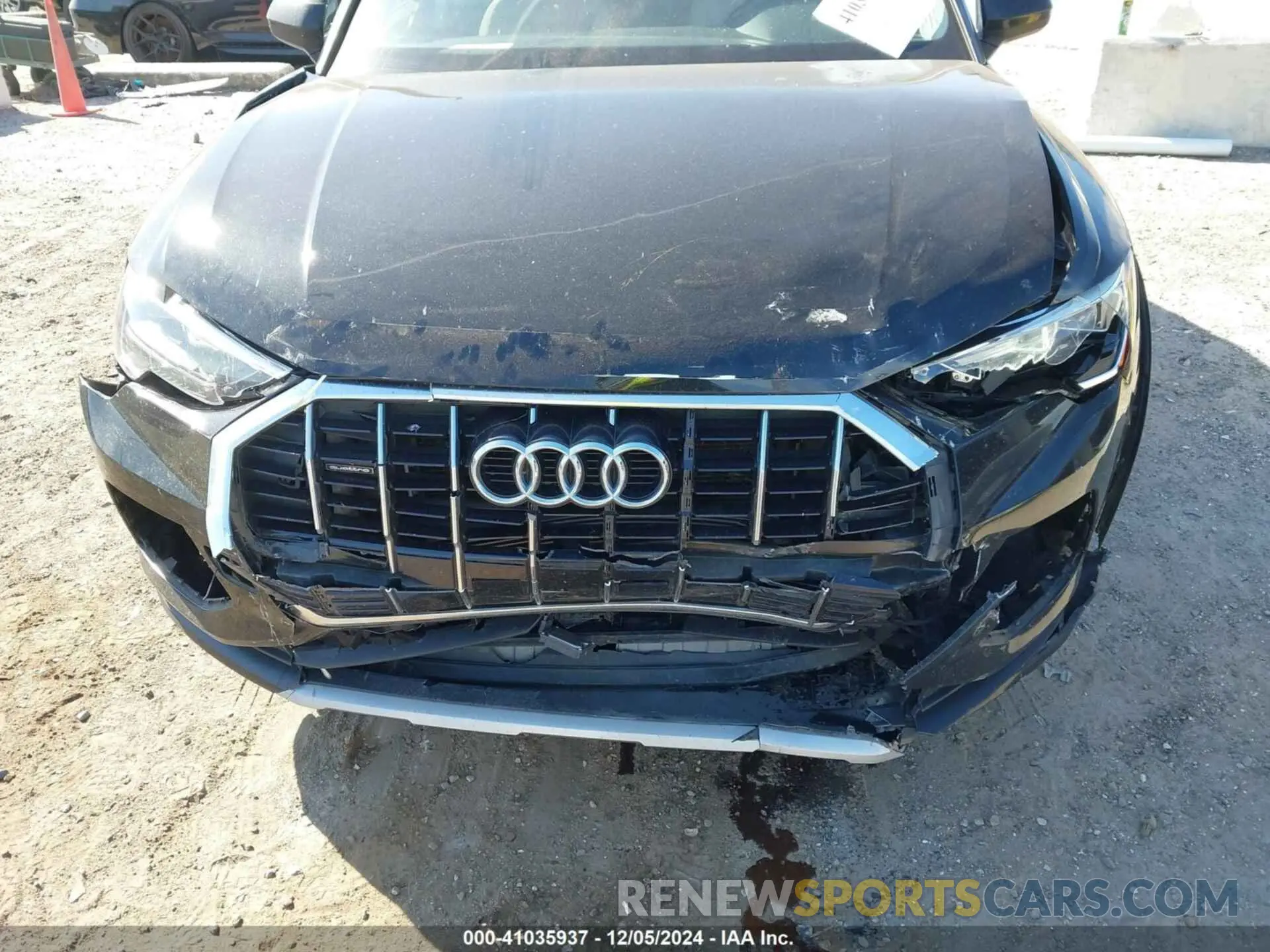 6 fotografías del automóvil dañado WA1AECF38L1026556 AUDI Q3 2020