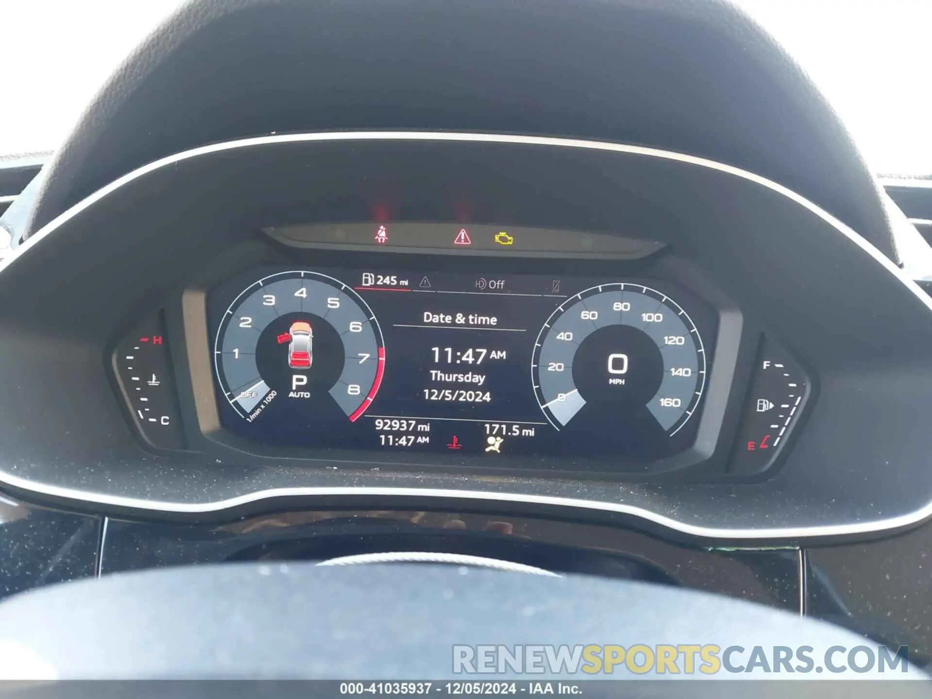 7 fotografías del automóvil dañado WA1AECF38L1026556 AUDI Q3 2020