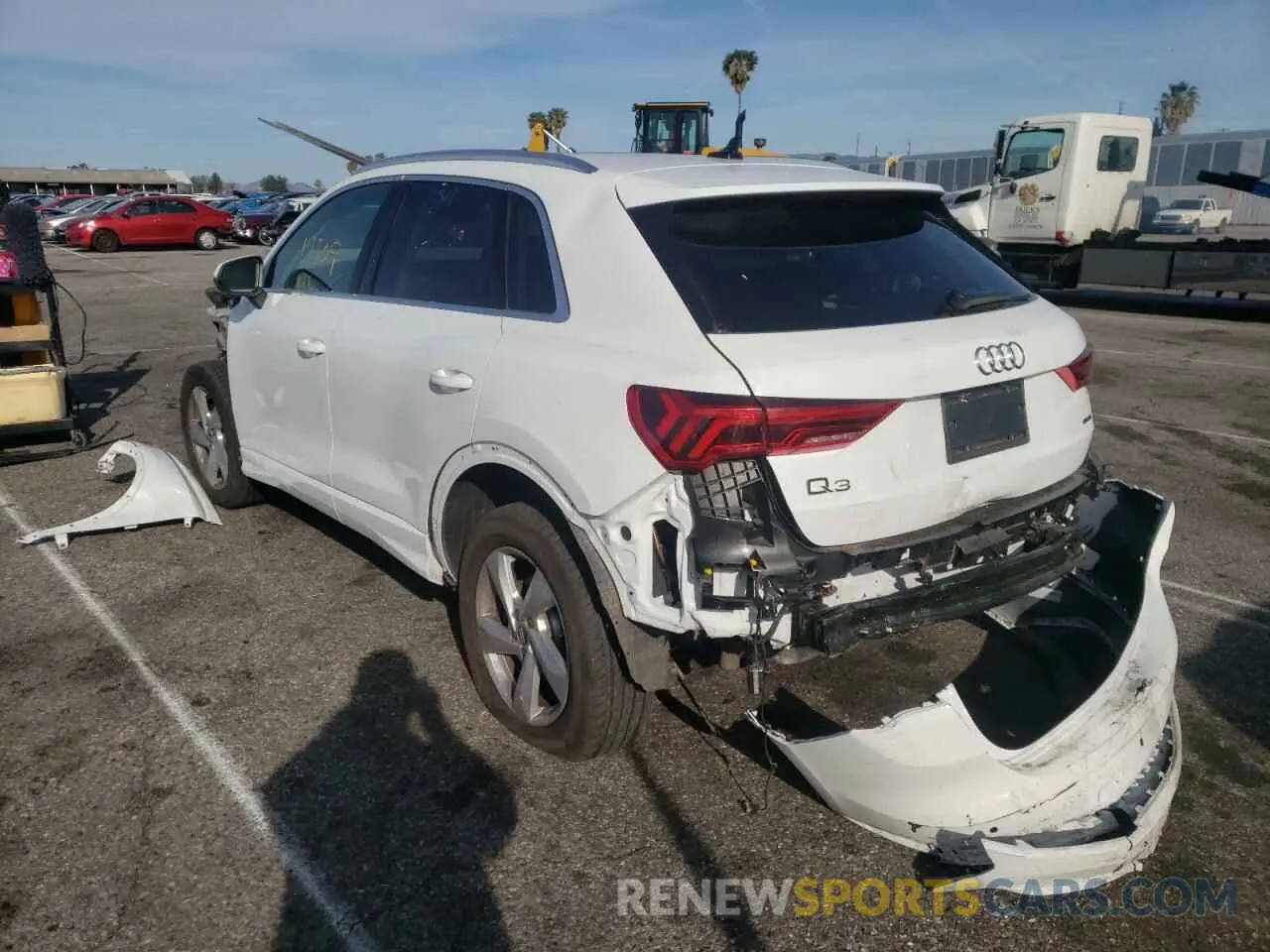 3 fotografías del automóvil dañado WA1AECF3XL1056125 AUDI Q3 2020