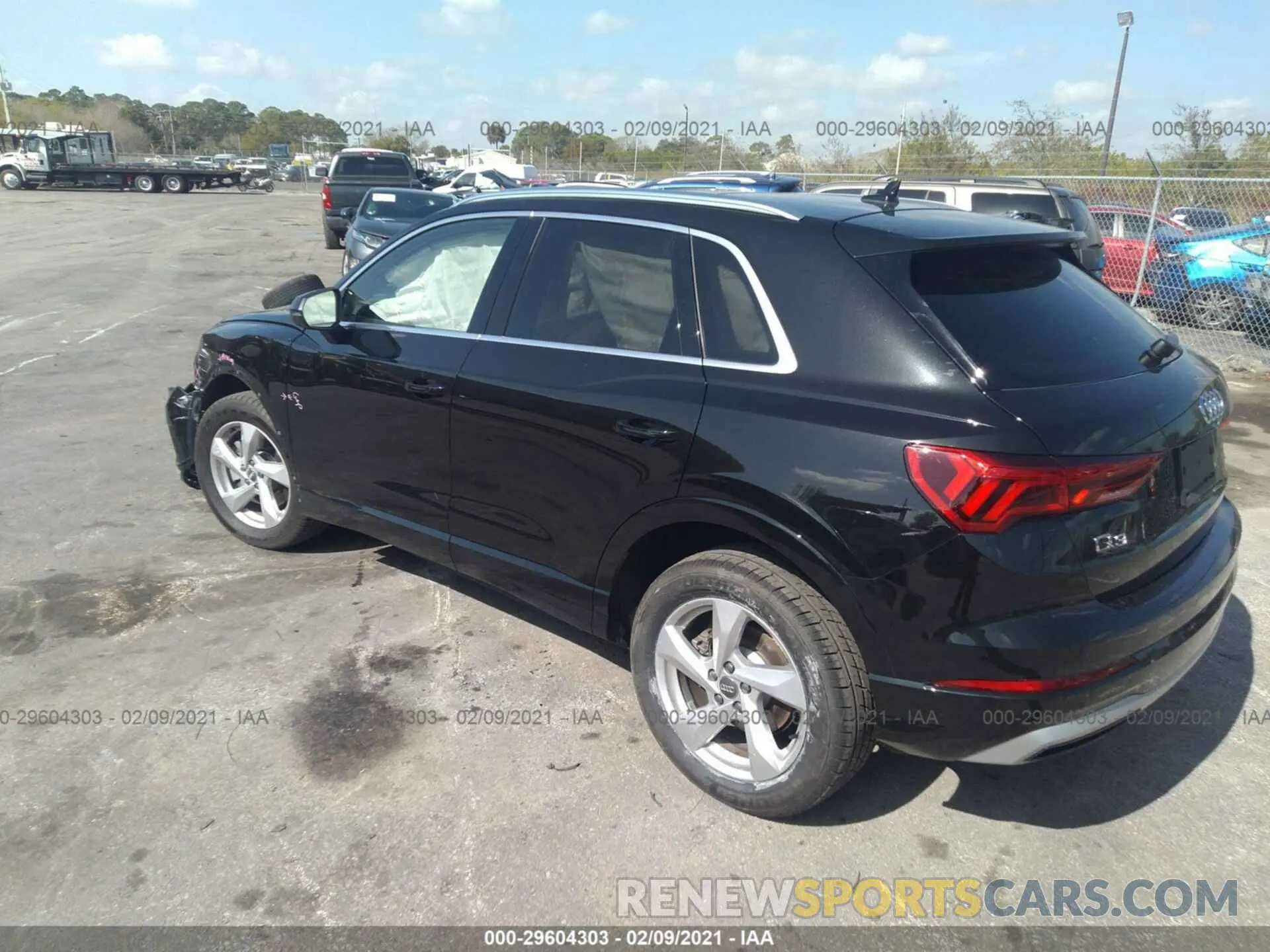 3 fotografías del automóvil dañado WA1AECF3XL1106568 AUDI Q3 2020