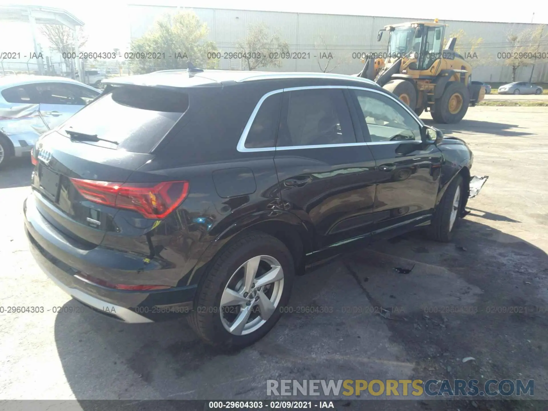 4 fotografías del automóvil dañado WA1AECF3XL1106568 AUDI Q3 2020