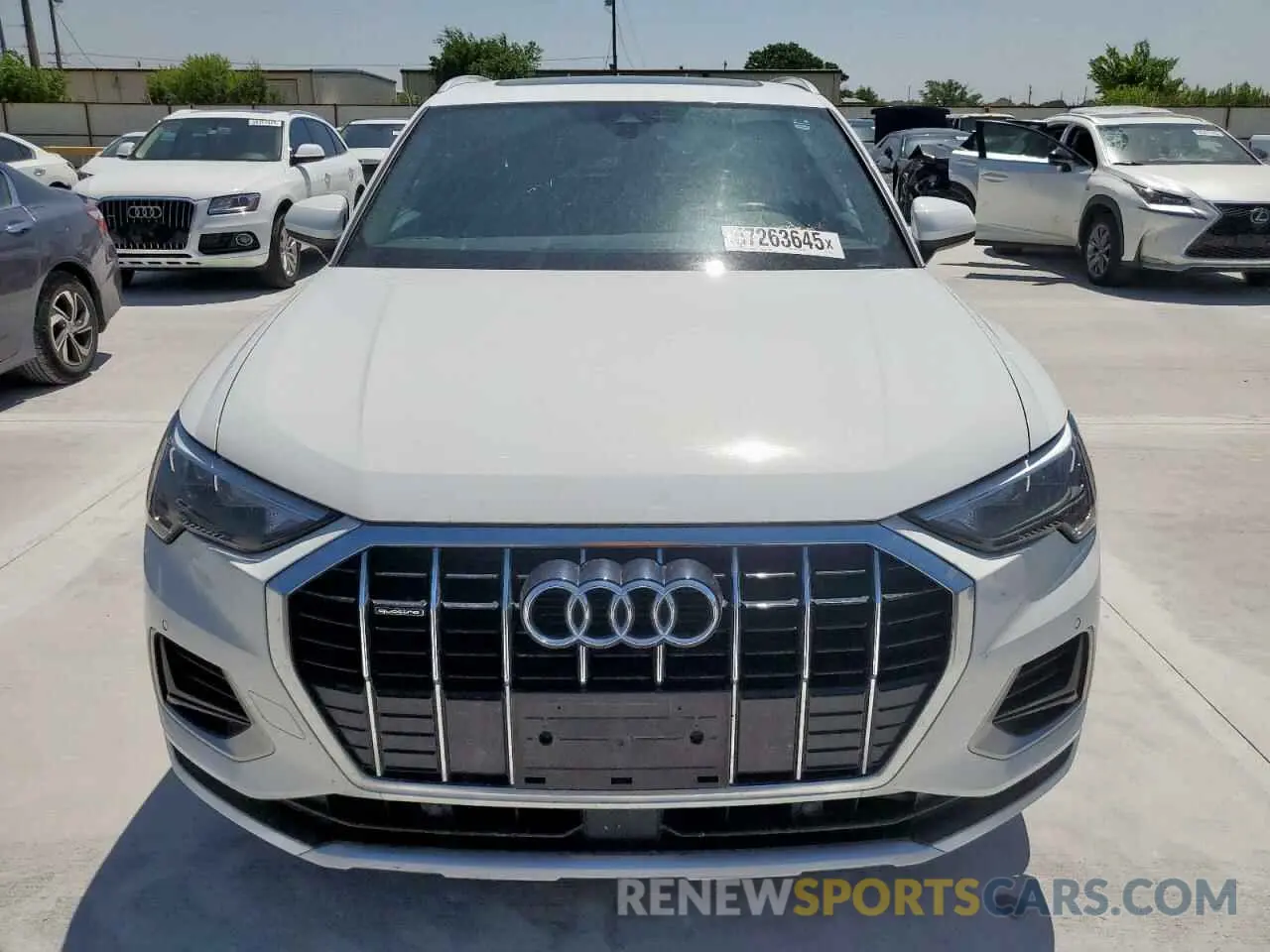 5 fotografías del automóvil dañado WA1AECF3XL1110331 AUDI Q3 2020