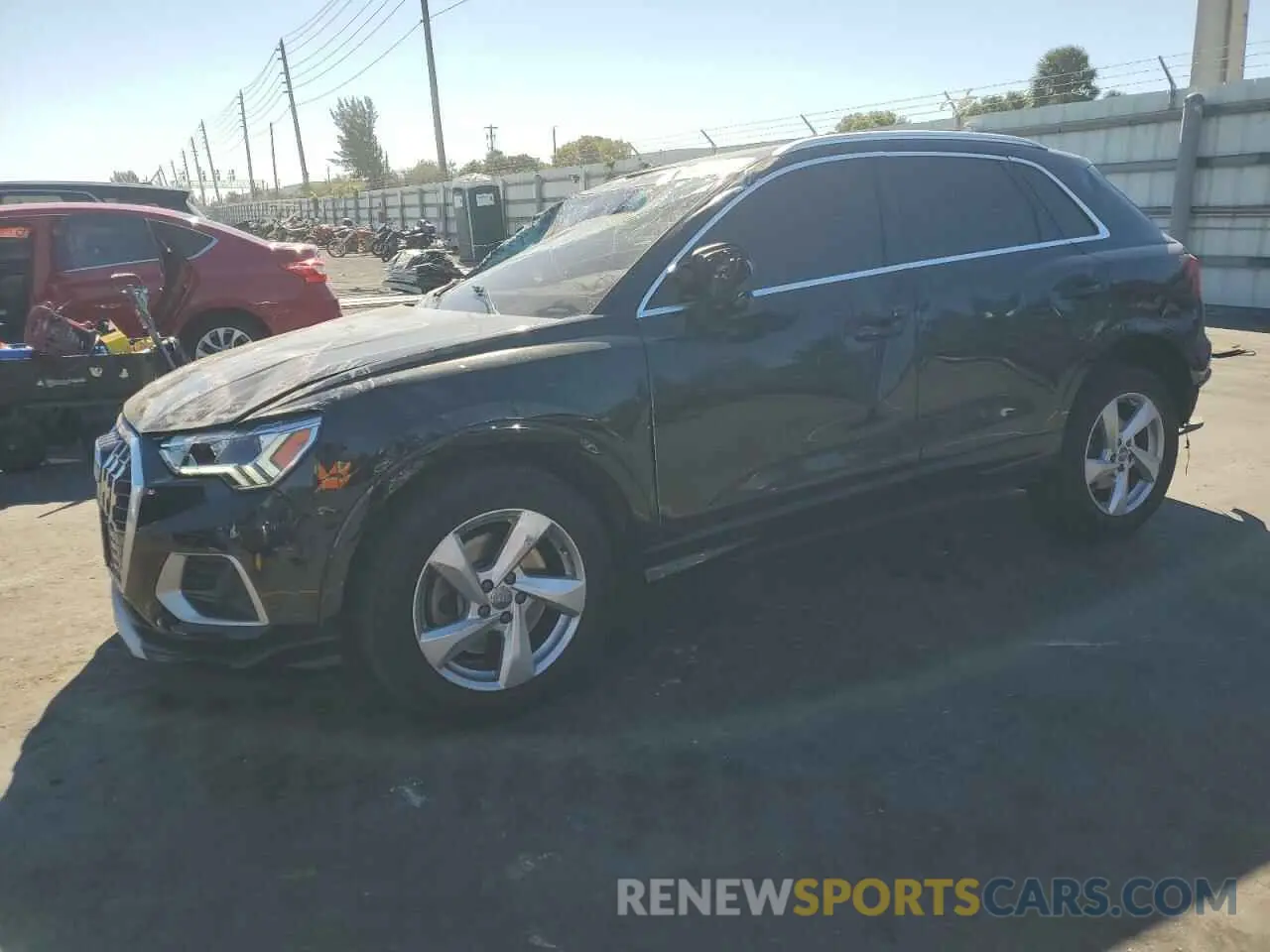 1 fotografías del automóvil dañado WA1BECF30L1103506 AUDI Q3 2020