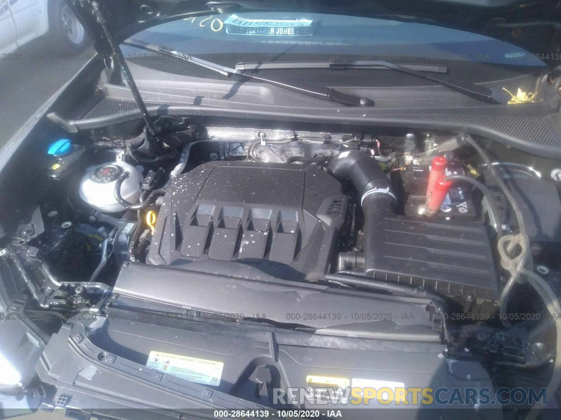 10 fotografías del automóvil dañado WA1BECF31L1119018 AUDI Q3 2020