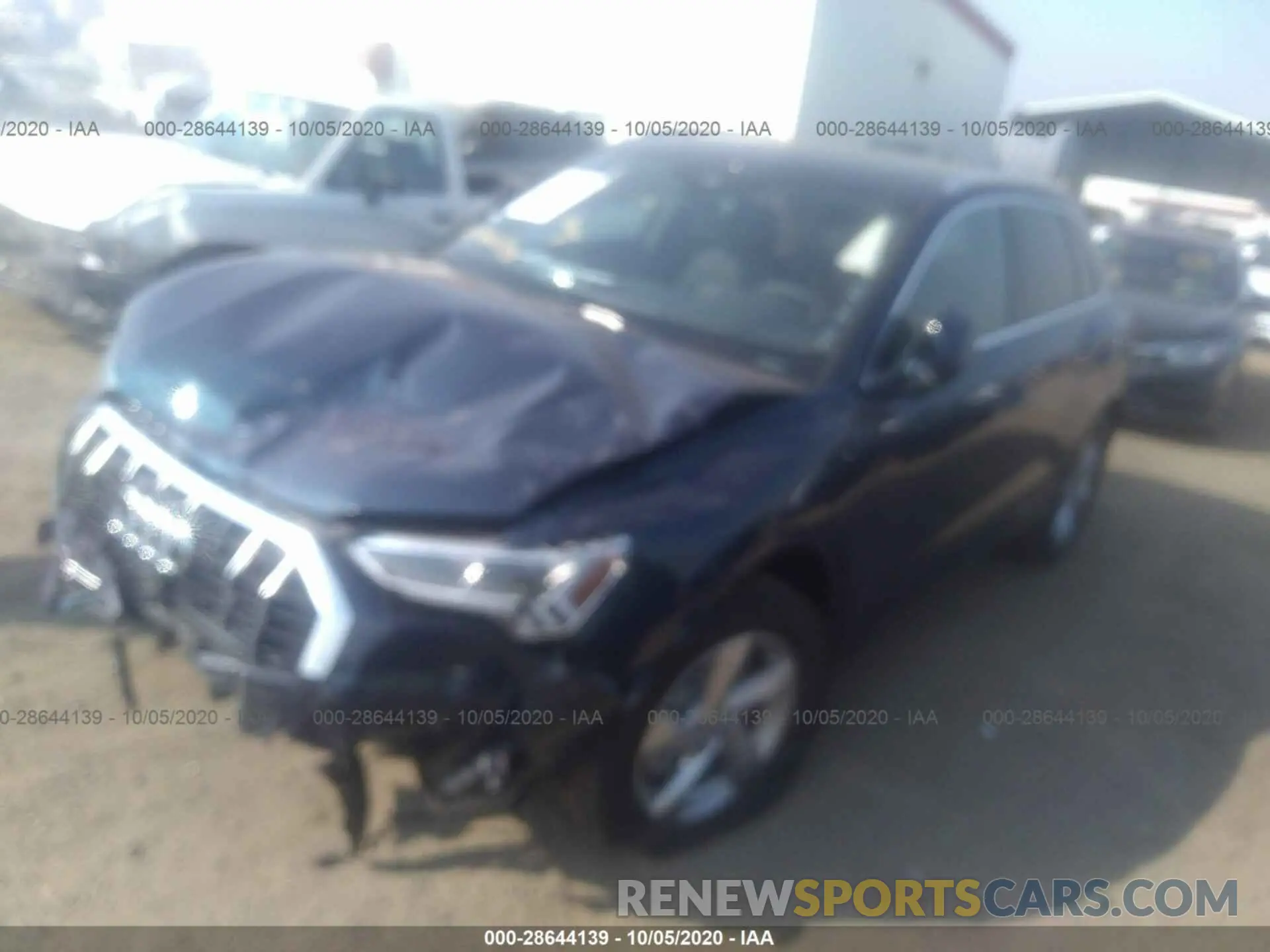 2 fotografías del automóvil dañado WA1BECF31L1119018 AUDI Q3 2020