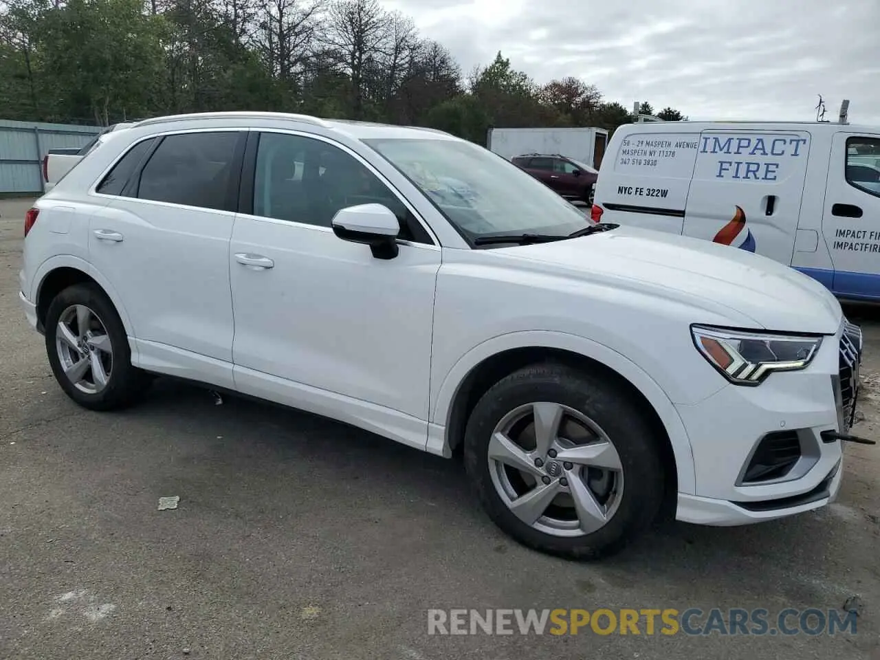 4 fotografías del automóvil dañado WA1BECF32L1104270 AUDI Q3 2020