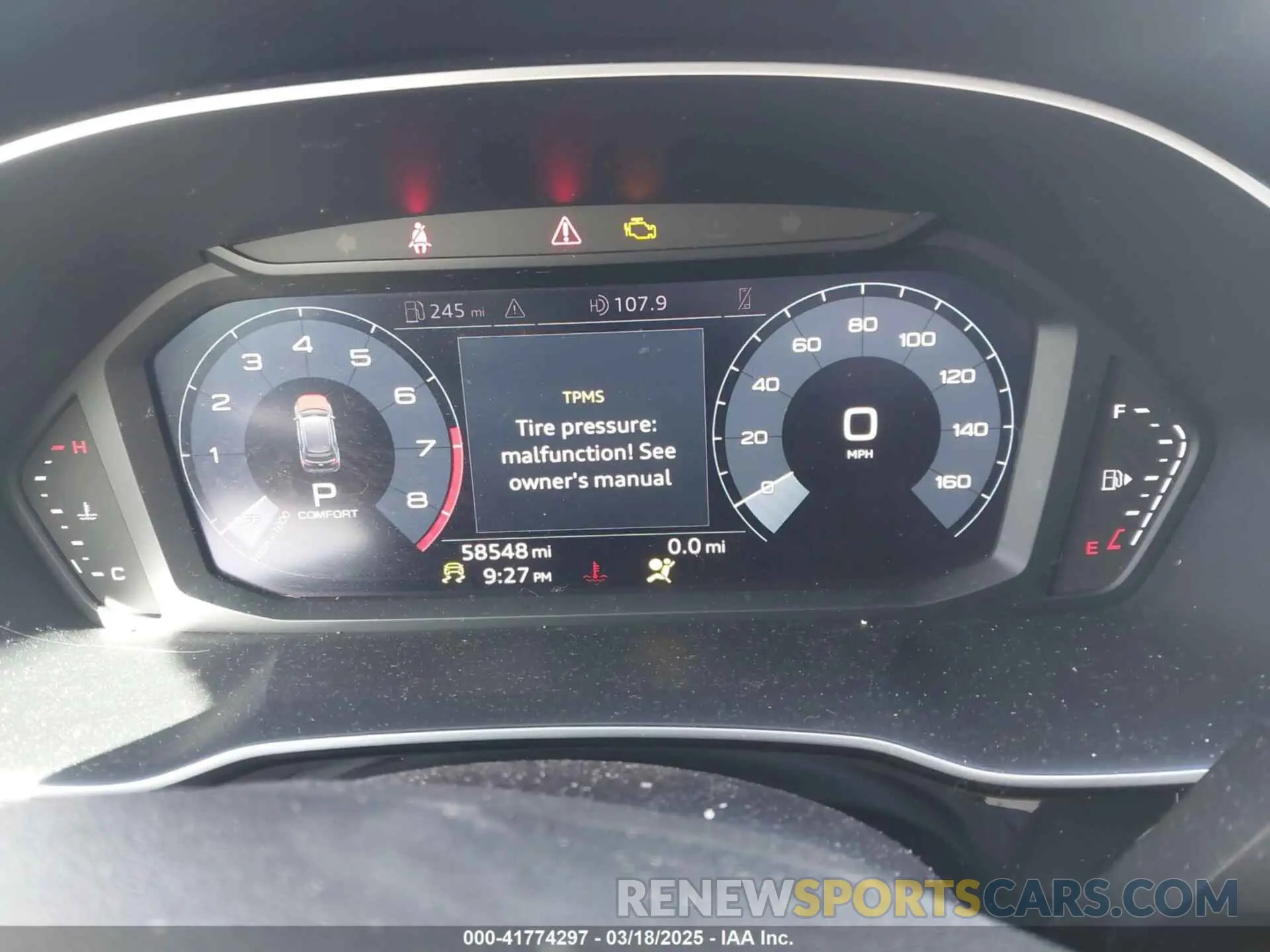 15 fotografías del automóvil dañado WA1DECF31L1030946 AUDI Q3 2020