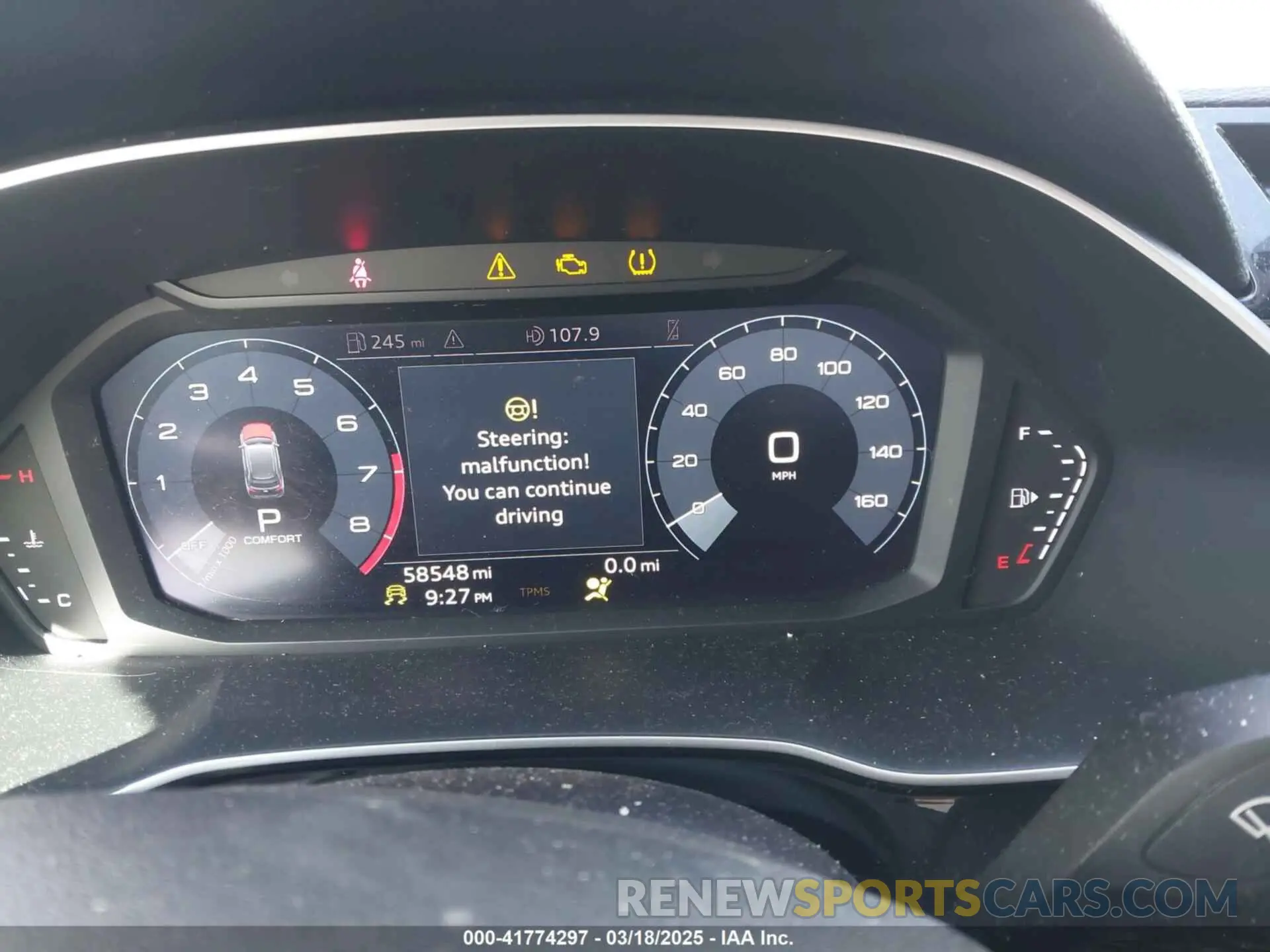 7 fotografías del automóvil dañado WA1DECF31L1030946 AUDI Q3 2020
