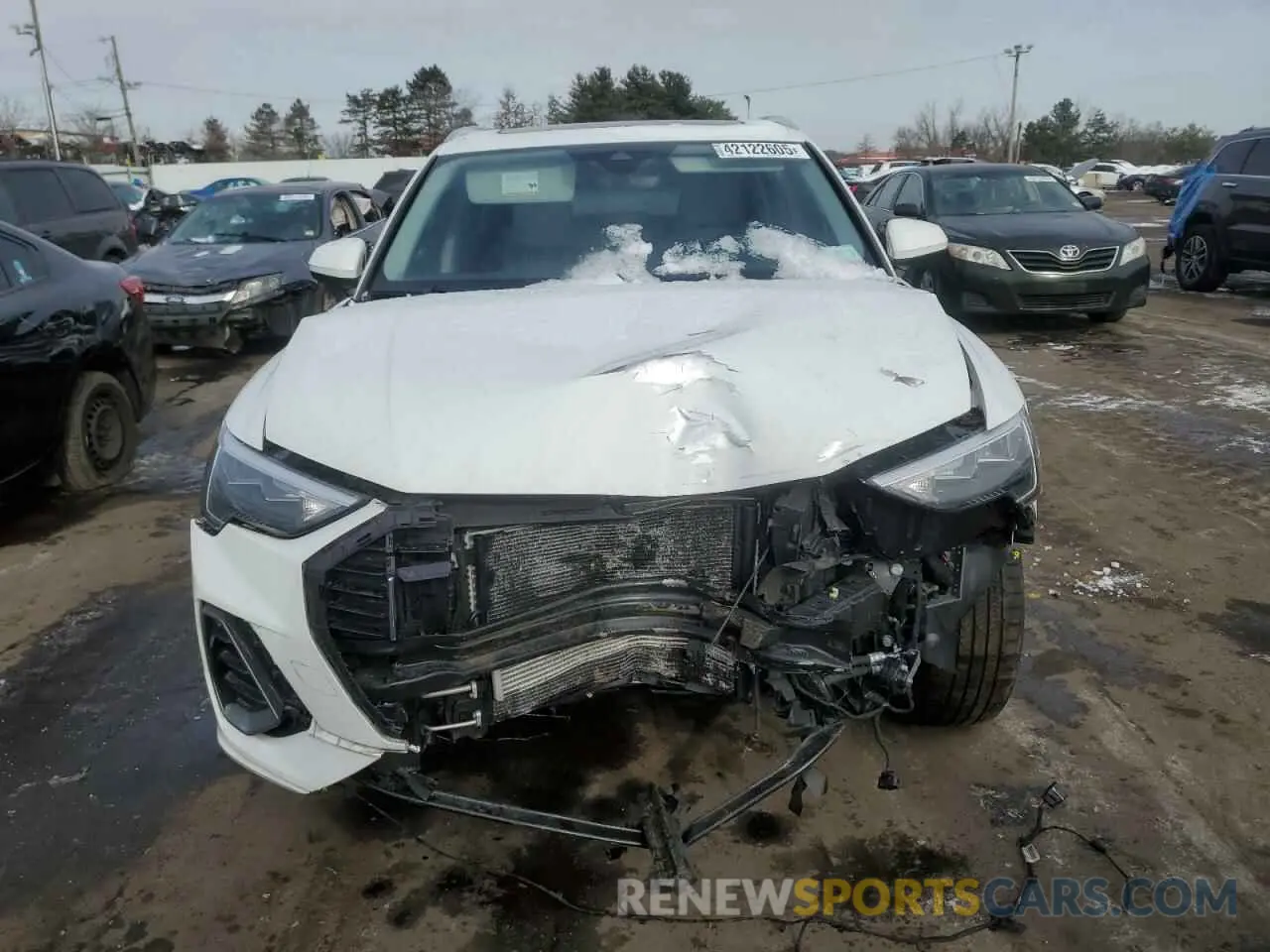 5 fotografías del automóvil dañado WA1DECF31L1125362 AUDI Q3 2020