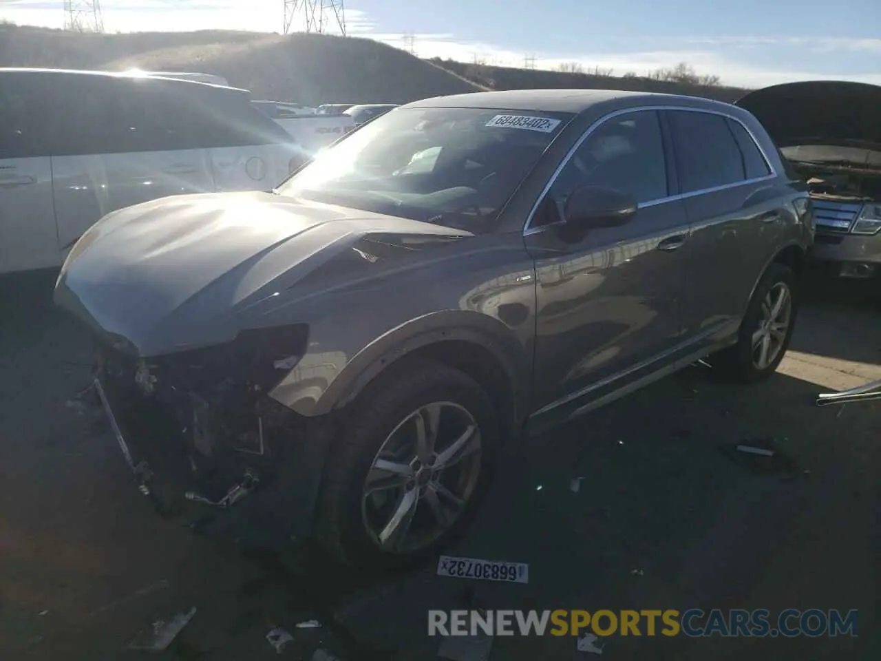 1 fotografías del automóvil dañado WA1DECF34L1046686 AUDI Q3 2020
