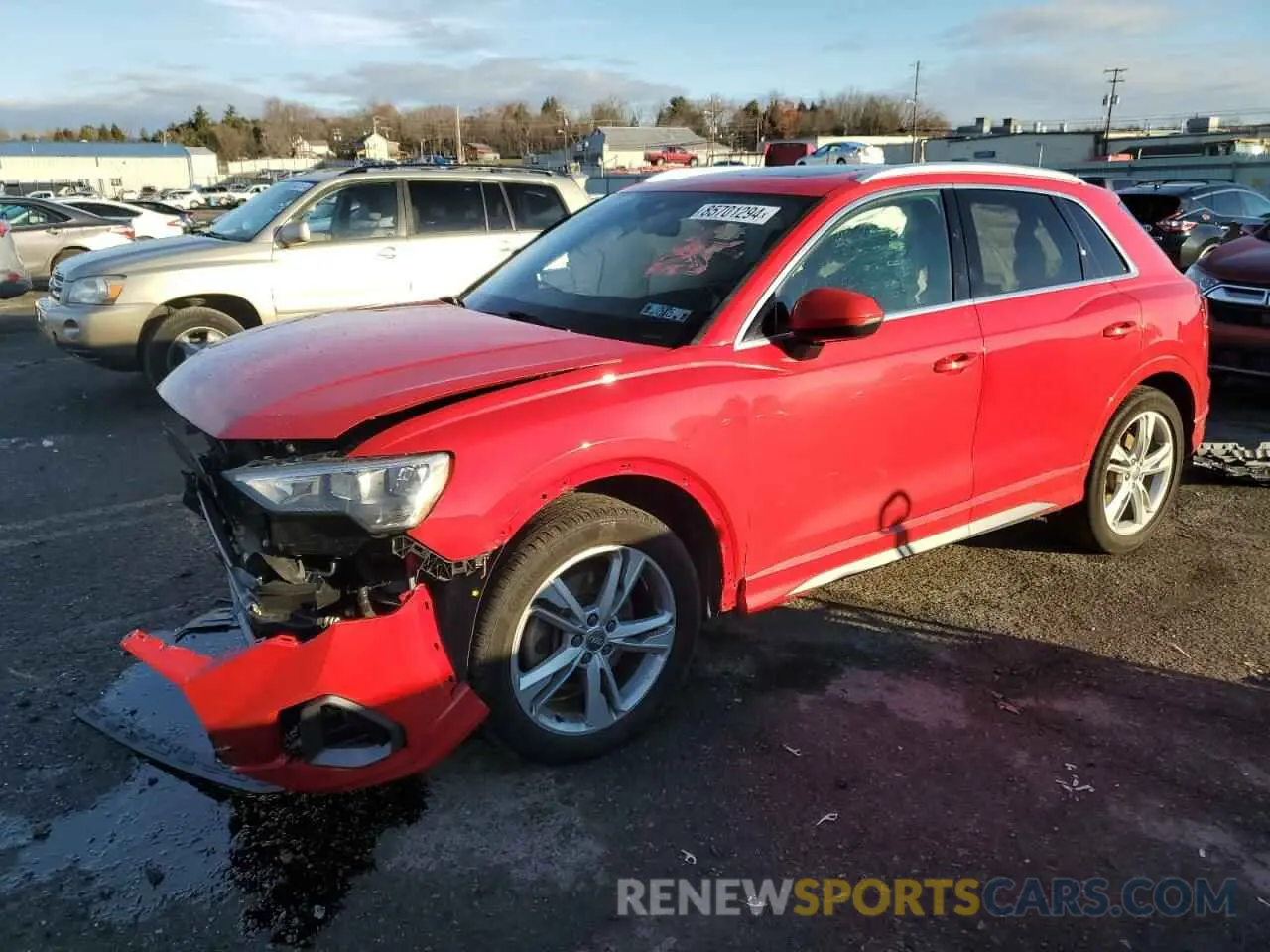 1 fotografías del automóvil dañado WA1DECF35L1012837 AUDI Q3 2020