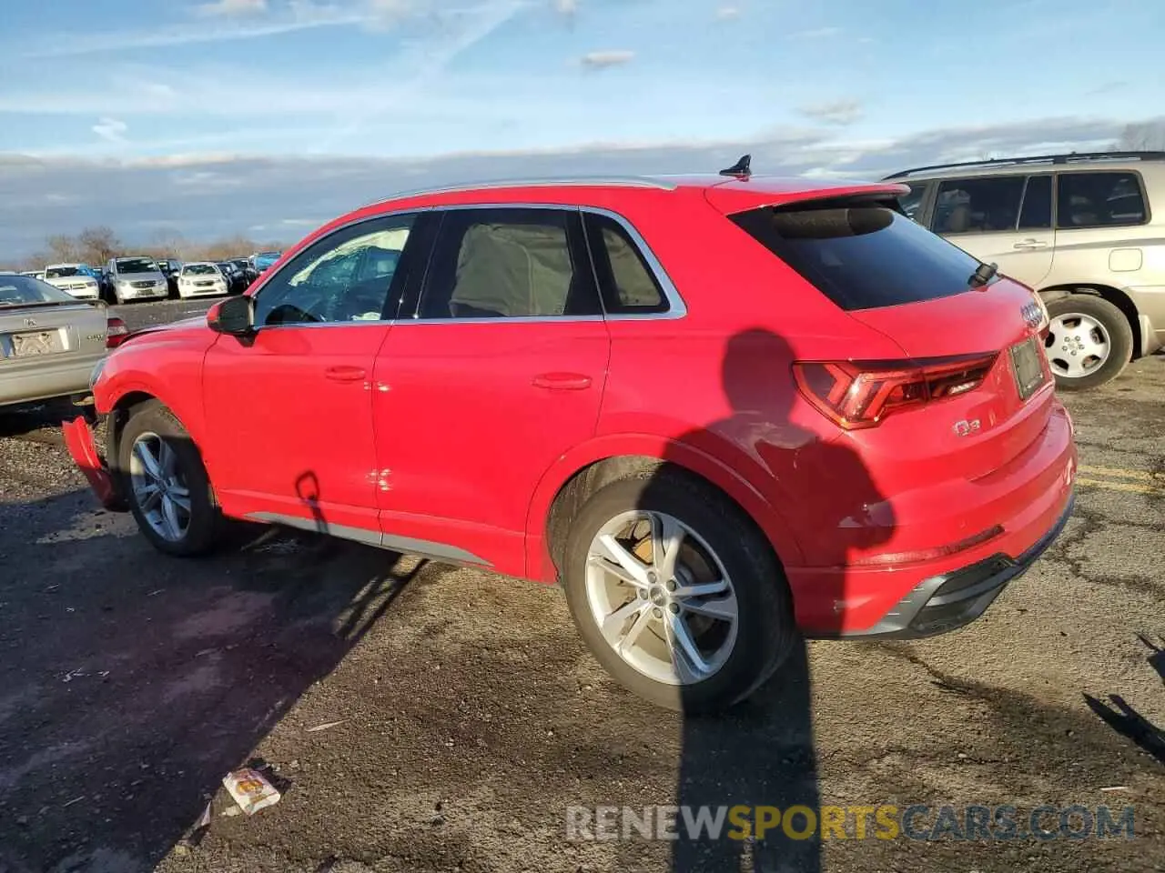 2 fotografías del automóvil dañado WA1DECF35L1012837 AUDI Q3 2020