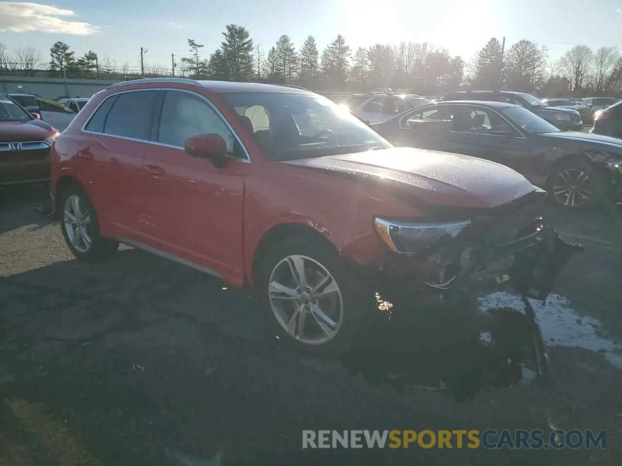 4 fotografías del automóvil dañado WA1DECF35L1012837 AUDI Q3 2020