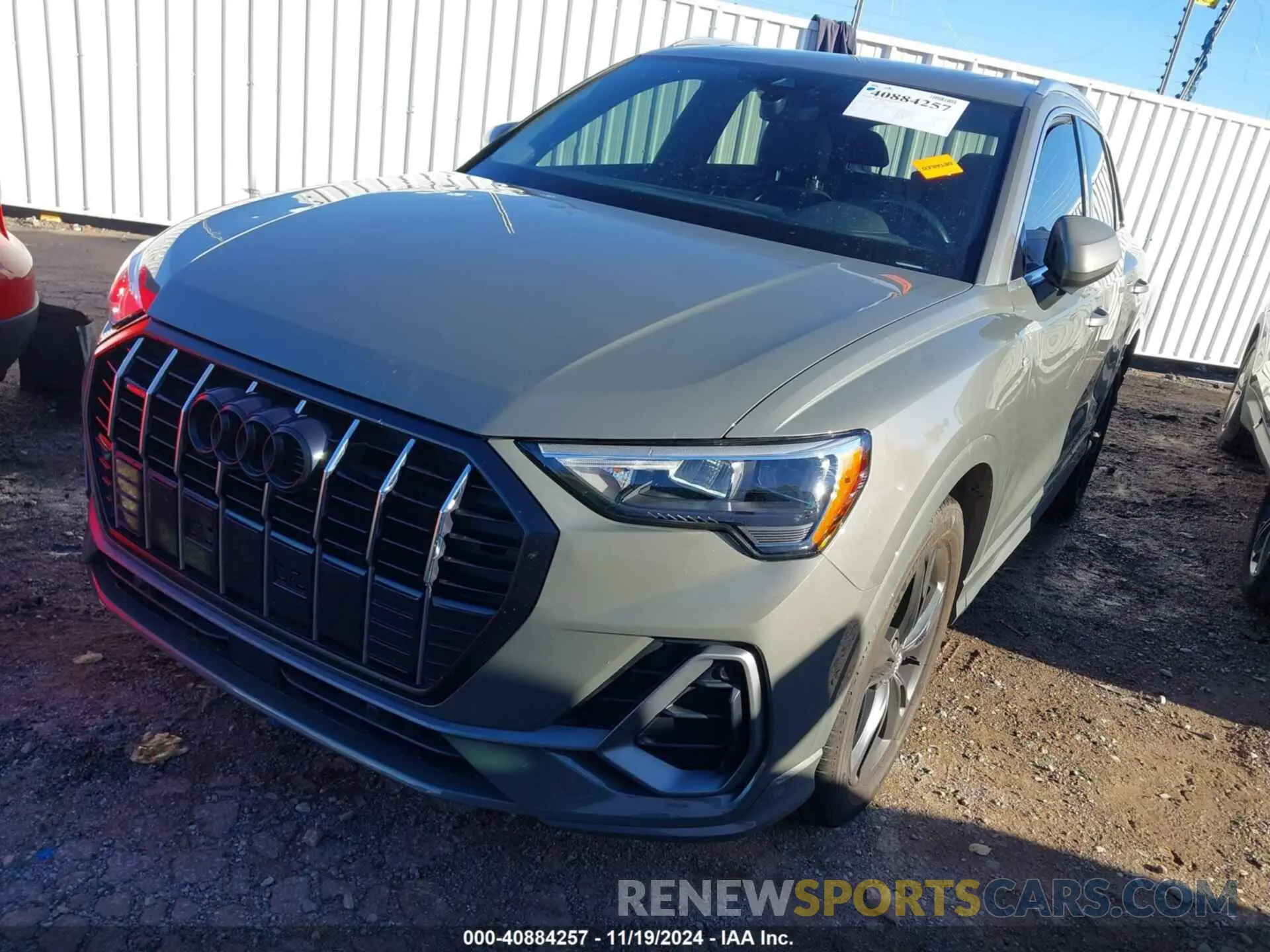 2 fotografías del automóvil dañado WA1DECF35L1067806 AUDI Q3 2020