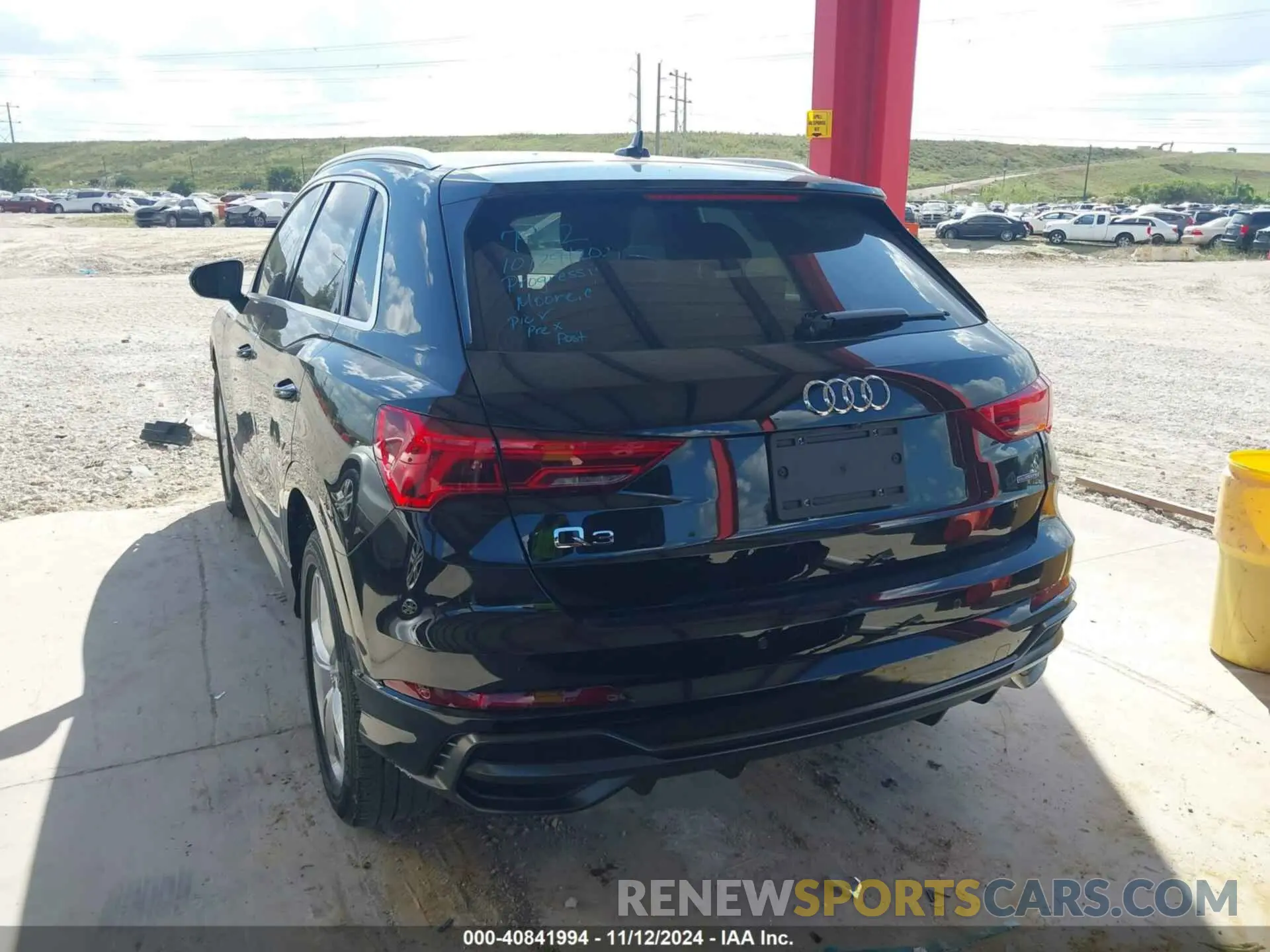 3 fotografías del automóvil dañado WA1DECF38L1023458 AUDI Q3 2020